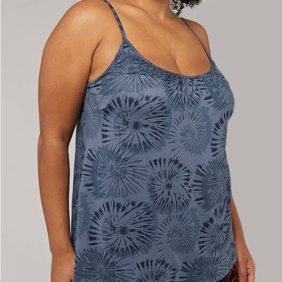 WOMEN'S COOL BLK PRINTED FLOWY BRA MED - Picture 1 of 3